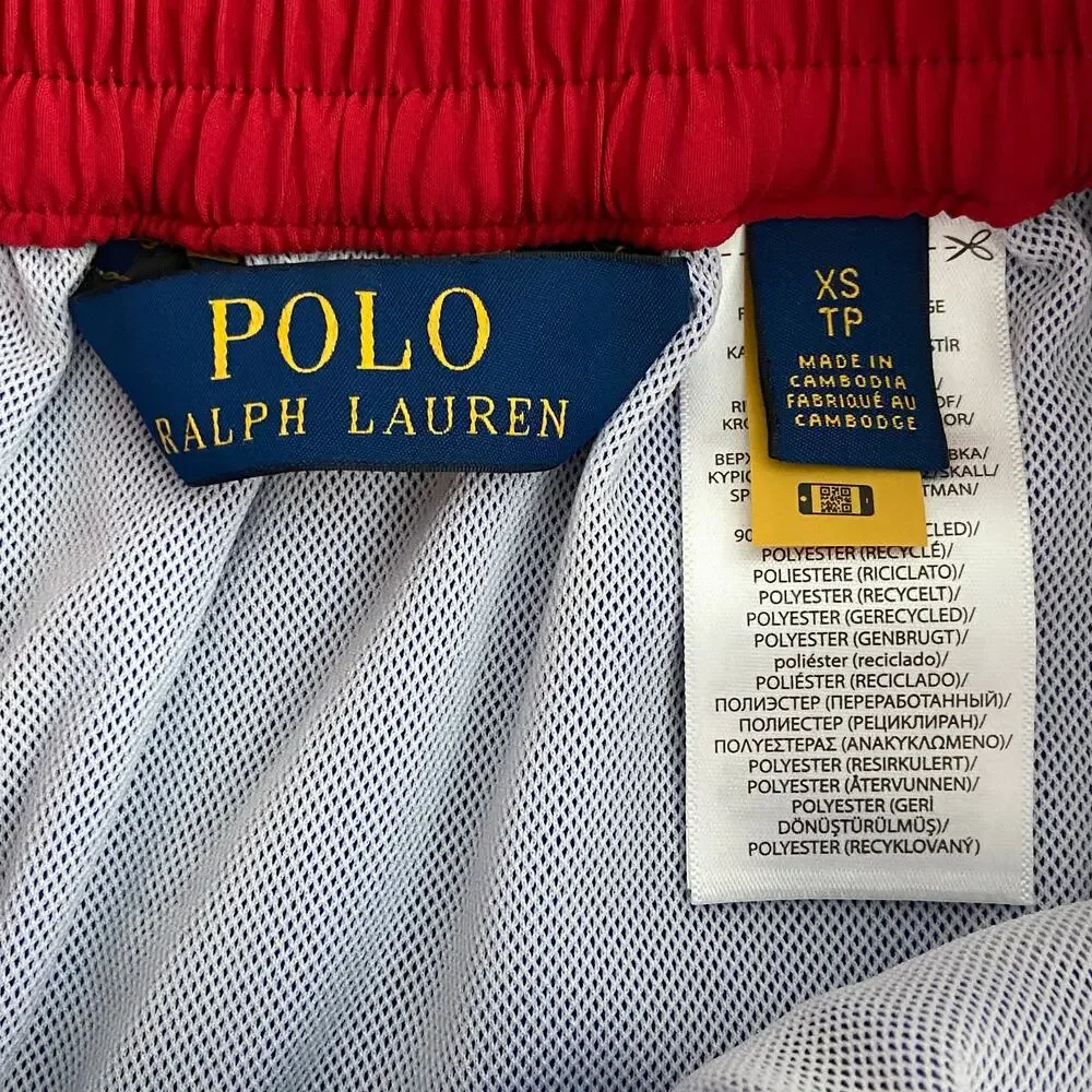 Polo Ralph Lauren Swim Trunks Men's XS Pockets Drawstring Waist Royal Blue NEW